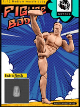 Load image into Gallery viewer, NW Toys 1/12 Medium Muscle Body Product Model: NW002 (2nd Edition) New Accessories added
