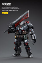 Load image into Gallery viewer, Battle for the Stars Sorrow Expeditionary Forces Obsidian Iron Knight Assaulter 1/18 Scale Figure BY JOYTOY - BRAND BATTLE FOR THE STARS