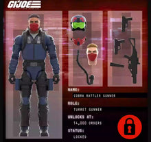 Charger l'image dans la galerie, Modèle de véhicule soldat Hasbro GI Joe Sidewinder Ground Attack Aircraft 15,2 cm à l'échelle 1/12