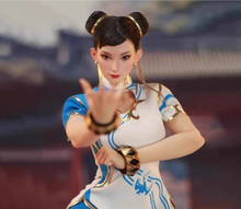Charger l'image dans la galerie, STAR MAN 1/6 Female Fighter MS-011 Chun-Li Blue Cloud Pattern White Cheongsam Edition
