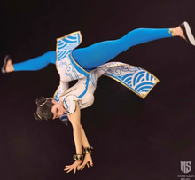 Charger l'image dans la galerie, STAR MAN 1/6 Female Fighter MS-011 Chun-Li Blue Cloud Pattern White Cheongsam Edition