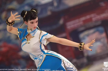 Charger l'image dans la galerie, STAR MAN 1/6 Female Fighter MS-011 Chun-Li Blue Cloud Pattern White Cheongsam Edition