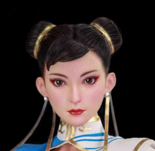 Charger l'image dans la galerie, STAR MAN 1/6 Female Fighter MS-011 Chun-Li Blue Cloud Pattern White Cheongsam Edition