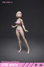 画像をギャラリービューアに読み込む, Female (Fair Medium Bust) 1/12 Scale Semi-Seamless Action Figure Body BY 86TOYS
