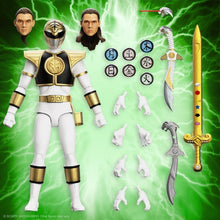 Charger l'image dans la galerie, Mighty Morphin Power Rangers ULTIMATES ! Ranger blanc PAR SUPER7 - MARQUE POWER RANGERS (SUPER SENTAI)