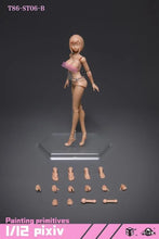 Load image into Gallery viewer, Female (Wheat Large Bust) 1/12 Scale Semi-Seamless Action Figure Body BY 86TOYS