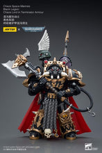 Load image into Gallery viewer, Warhammer 40K Chaos Space Marines Black Legion Chaos Lord in Terminator Armor 1/18 Scale Figure