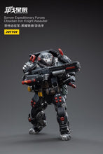 Load image into Gallery viewer, Battle for the Stars Sorrow Expeditionary Forces Obsidian Iron Knight Assaulter 1/18 Scale Figure BY JOYTOY - BRAND BATTLE FOR THE STARS