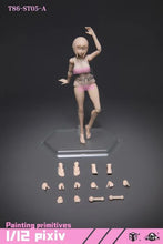 画像をギャラリービューアに読み込む, Female (Fair Medium Bust) 1/12 Scale Semi-Seamless Action Figure Body BY 86TOYS