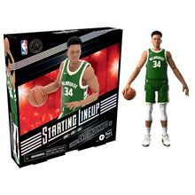 Charger l'image dans la galerie, Composition de départ NBA Série 1 Giannis Antetokounmpo (Milwaukee Bucks) PAR HASBRO - MARQUES NBA, MILWAUKEE BUCKS