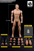 Load image into Gallery viewer, NW Toys 1/12 Medium Muscle Body Product Model: NW002 (2nd Edition) New Accessories added
