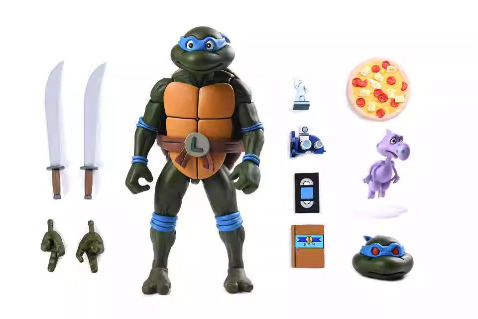 Teenage Mutant Ninja Turtles: 1988 Animation Leonardo Pizza Club VHS Version 54325 BY NECA - BRAND TEENAGE MUTANT NINJA TURTLES