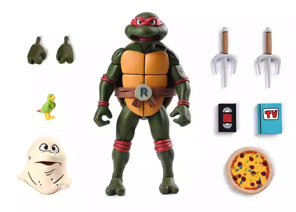 Teenage Mutant Ninja Turtles: 1988 Animation Raphael Pizza Club VHS Version 54354 BY NECA - BRAND TEENAGE MUTANT NINJA TURTLES