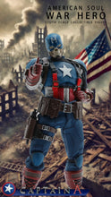 Load image into Gallery viewer, JM TOYS 1/12 Scale JM003 American Soul War Hero Skeleton Captain America Clothed Action Figure
