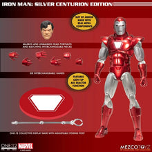 Charger l&#39;image dans la galerie, Marvel Comics One:12 Collective Iron Man (Silver Centurion) BY MEZCO TOYZ - BRAND MARVEL
