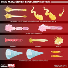 Charger l&#39;image dans la galerie, Marvel Comics One:12 Collective Iron Man (Silver Centurion) BY MEZCO TOYZ - BRAND MARVEL
