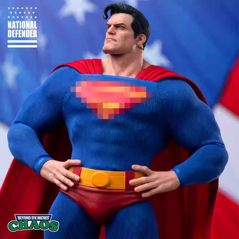 新品 DC 天国降臨 スーパーマン 1/12布製可動フィギュア 海外限定公式 CHAOS Studio 1/12スケール 国家保護大使 国家防衛者 スーパー