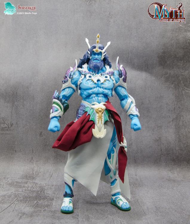 フィギュア、神話シリーズの、ギリシャ神話、海の神ポセイドン 海馬のチャリオットに乗る海の神 ポセイドン 古代ギリシャ神話