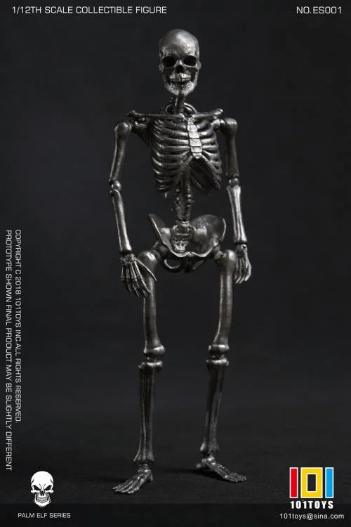 Palm Elf Series No.ES001 Skeleton Frame (Silver Ver.) 1/12 Scale Action Figure BY 101 TOYS