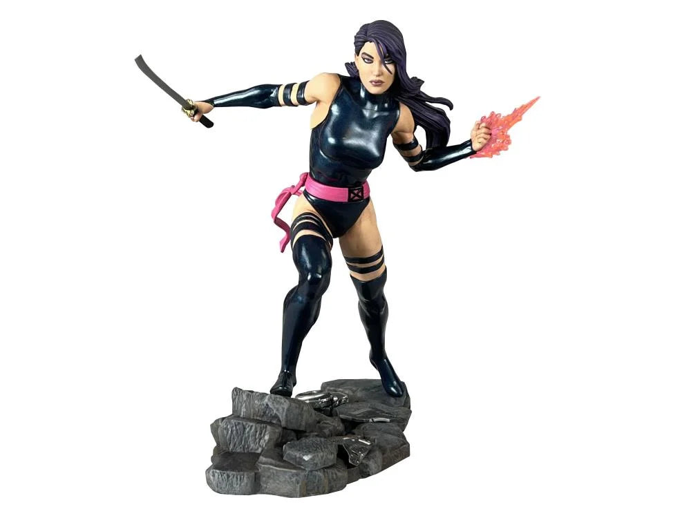 Diorama de figurines Psylocke de la galerie Marvel 