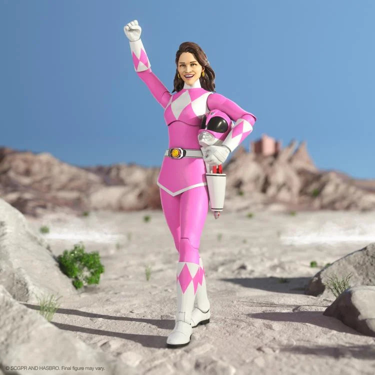 Figurine Ranger Rose Mighty Morphin Power Rangers ULTIMATES ! PAR SUPER7 - MARQUE POWER RANGERS (SUPER SENTAI) 