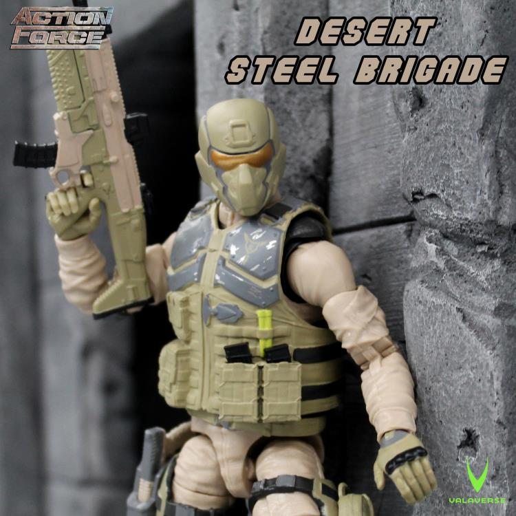 Figurine Action Force Desert Steel Brigade à l'échelle 1/12 