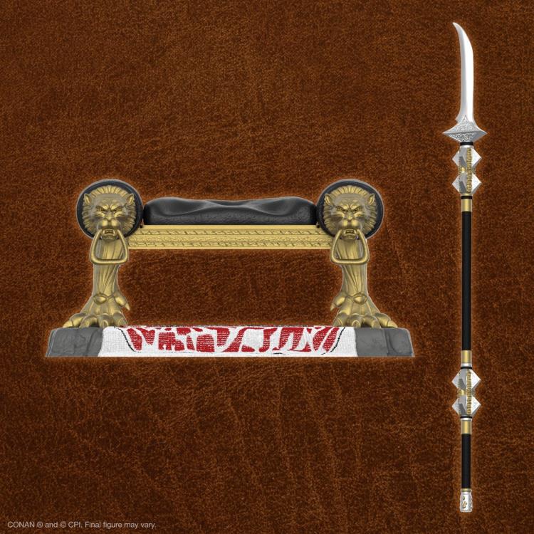 Conan The Barbarian ULTIMATES! Throne of Aquilonia Accessory Set BY SUPER7 - BRAND CONAN THE BARBARIAN