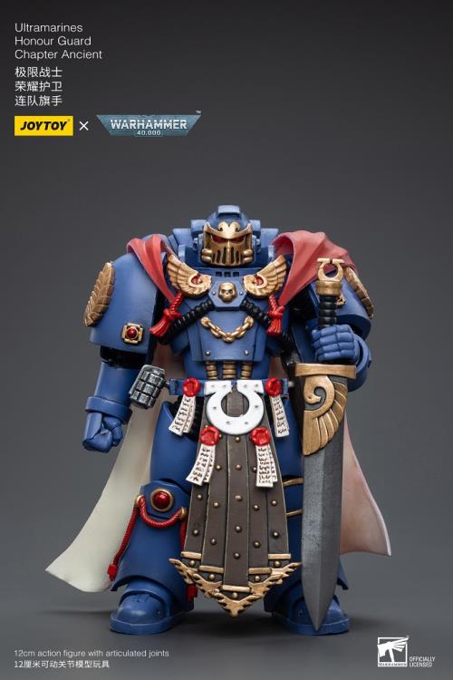 Figurine Warhammer 40K Ultramarines Honor Guard Chapter Ancient à l'échelle 1/18 PAR JOYTOY - MARQUE WARHAMMER 