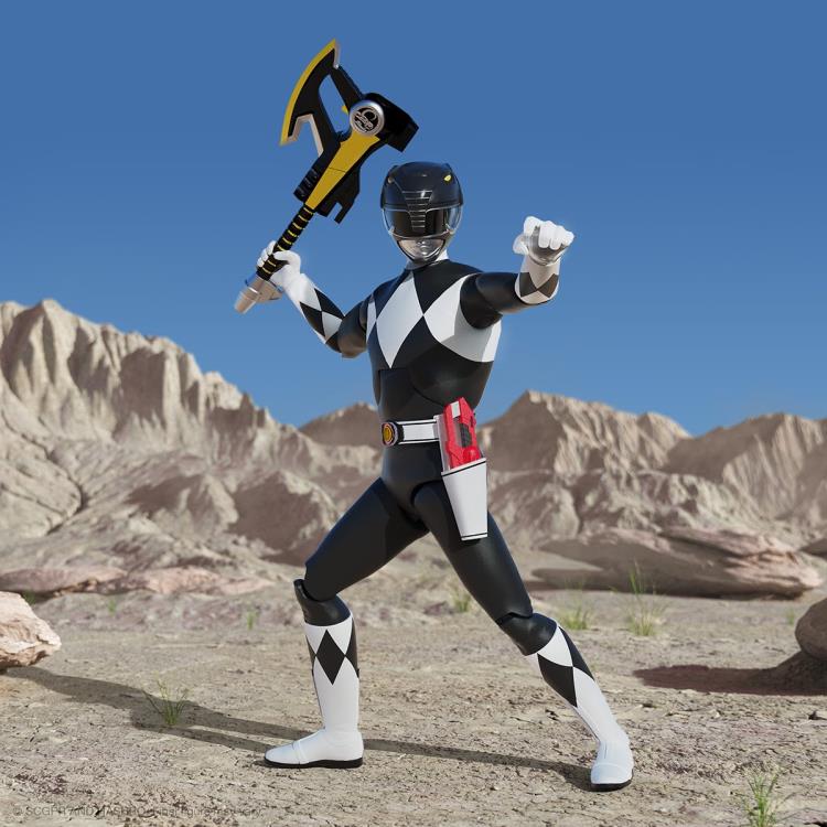 Mighty Morphin Power Rangers ULTIMATES ! Ranger noir PAR SUPER7 - MARQUE POWER RANGERS (SUPER SENTAI) 