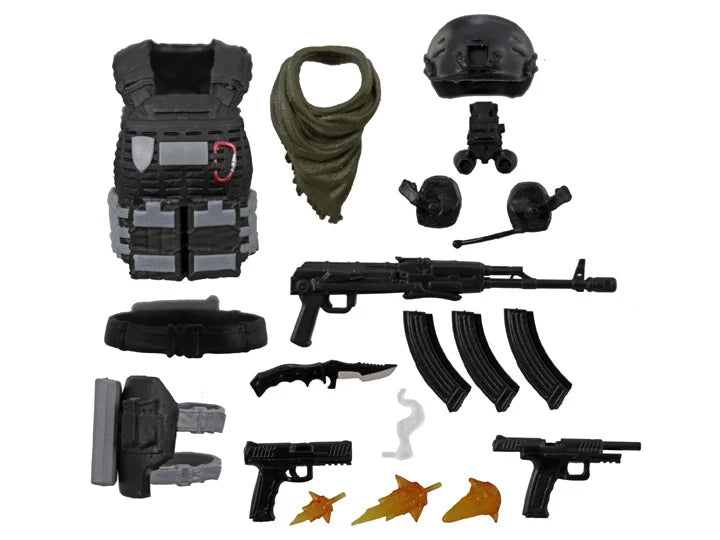 Ensemble d'accessoires Action Force Spec Ops Gear (femme) à l'échelle 1/12