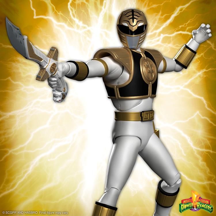 Mighty Morphin Power Rangers ULTIMATES! White Ranger BY SUPER7 - BRAND POWER RANGERS (SUPER SENTAI)