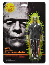 Charger l&#39;image dans la galerie, Ensemble de 3 figurines rétro phosphorescentes Universal Monsters PAR NECA - MARQUES UNIVERSAL MONSTERS, FRANKENSTEIN 
