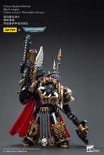 Charger l&#39;image dans la galerie, Figurine Warhammer 40K Chaos Space Marines Black Legion Chaos Lord en armure Terminator à l&#39;échelle 1/18 
