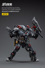 Load image into Gallery viewer, Battle for the Stars Sorrow Expeditionary Forces Obsidian Iron Knight Assaulter 1/18 Scale Figure BY JOYTOY - BRAND BATTLE FOR THE STARS
