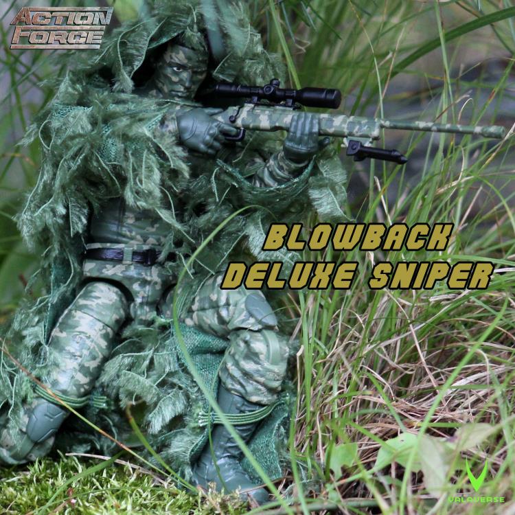 Pack d'accessoires de luxe Action Force Blowback Sniper à l'échelle 1/12 PAR VALAVERSE - MARQUE ACTION FORCE