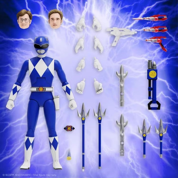 Mighty Morphin Power Rangers ULTIMATES! Blue Ranger BY SUPER7 - BRAND POWER RANGERS (SUPER SENTAI)