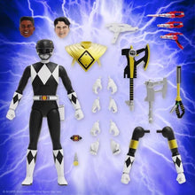 Charger l&#39;image dans la galerie, Mighty Morphin Power Rangers ULTIMATES ! Ranger noir PAR SUPER7 - MARQUE POWER RANGERS (SUPER SENTAI) 
