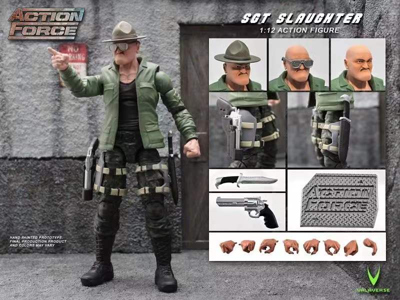 Valaverse Studio アクションフォース ミリタリーアクションフィギュア ウェーブ 1 Sgt.Slaughter