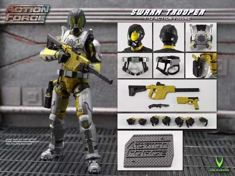 Valaverse Studio Action Force military action figure wave 1 Swarm Tropper+Gear Pak