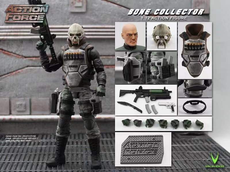 Valaverse Studio Action Force military action figure wave 1 Bone Collector